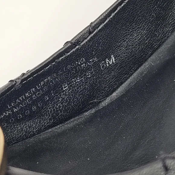 Tory Burch Black Quilted Wedges with Gold Logo - Picture 13 of 15